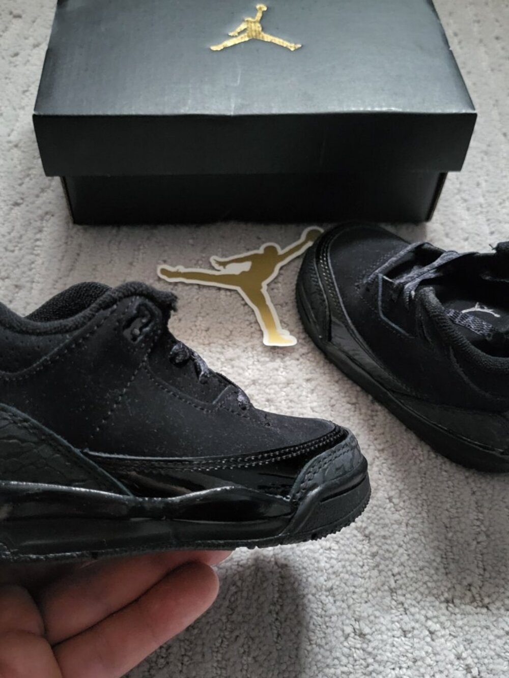 Baby Size 5c - Jordan 3 Retro Black Cat (2025) (TD) DM0968-001 - AUTHENTIC NEW!